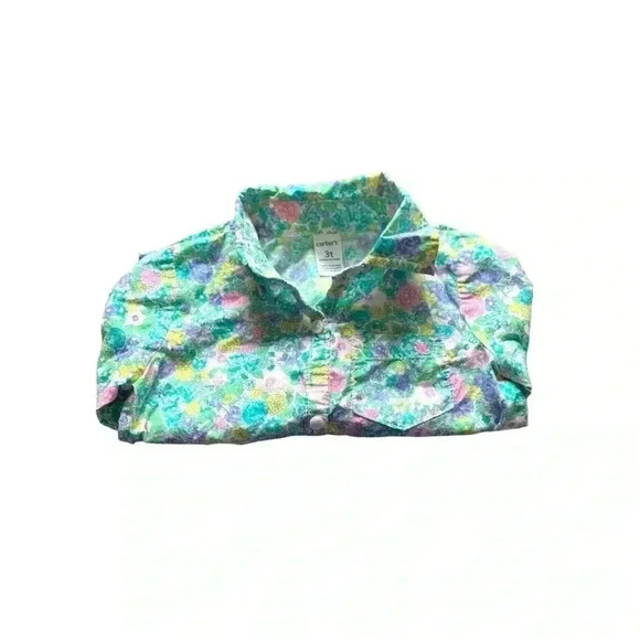 [5 for $25] Carter’s girls button  down shirt, size 3T, EUC - Picture 1 of 3